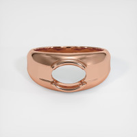 14K Rose Gold Men's Ring Setting Image