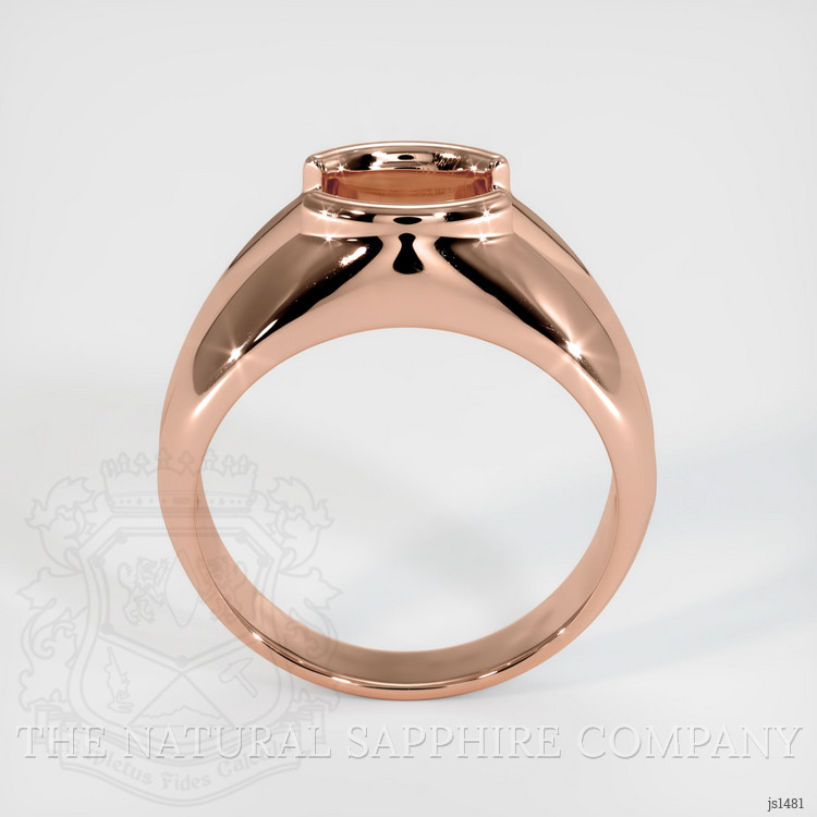 14K Rose Gold Men's Ring Setting
