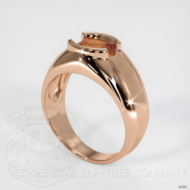 18K Rose Gold Men's Ring Setting