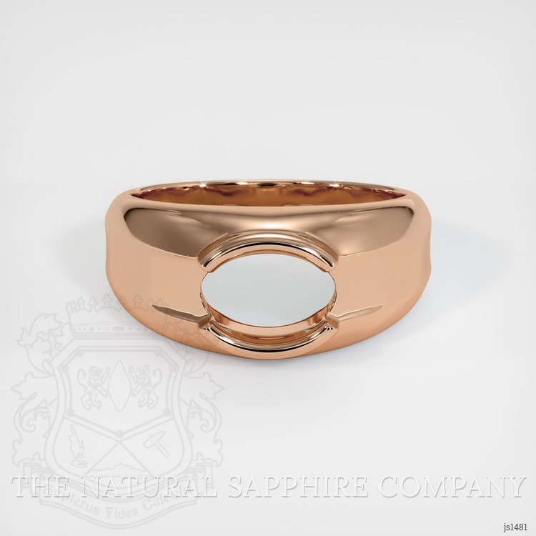 18K Rose Gold Men's Ring Setting