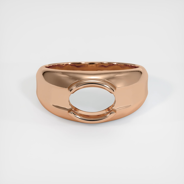 18K Rose Gold Men's Ring Setting