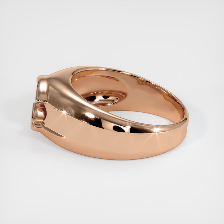 18K Rose Gold Men's Ring Setting