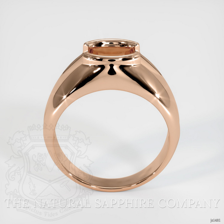 18K Rose Gold Men's Ring Setting