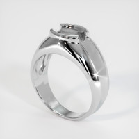10K White Gold Men's Ring Setting Video