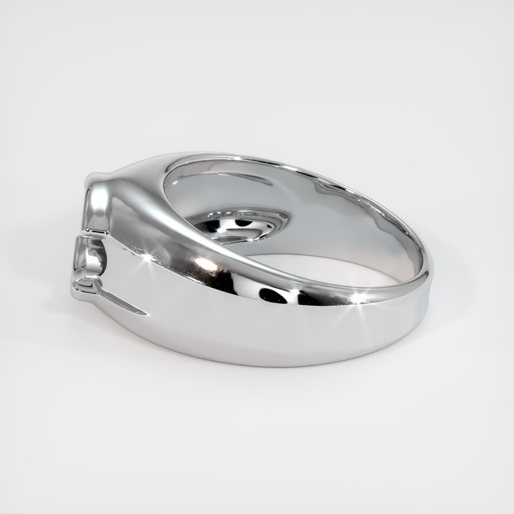 14K White Gold Men's Ring Setting