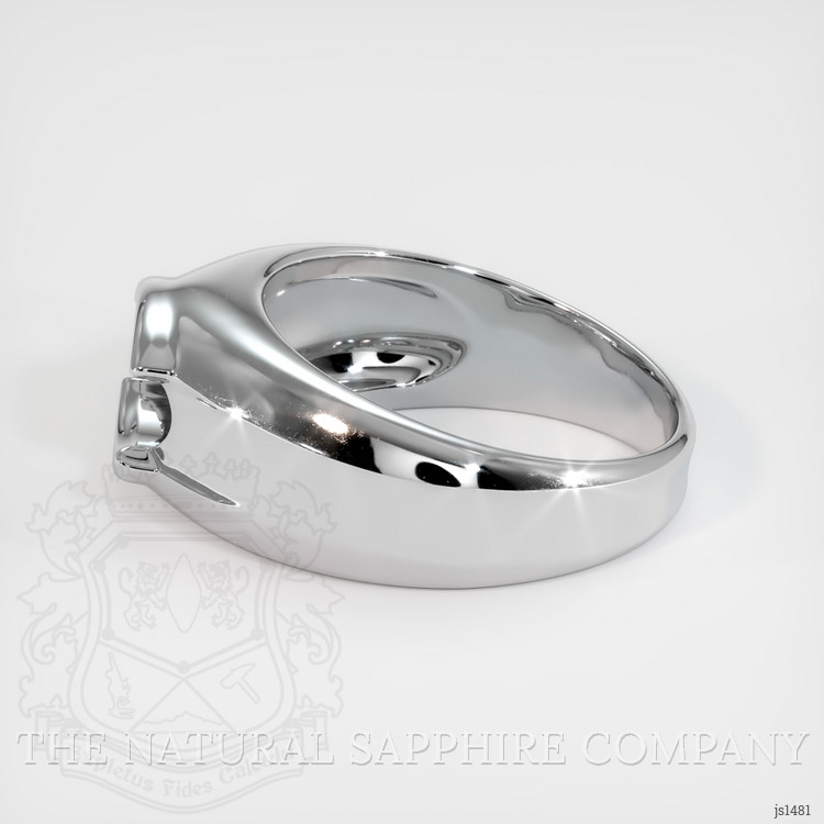 14K White Gold Men's Ring Setting