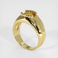 18K Yellow Gold Men's Ring Setting Video