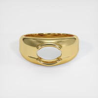 18K Yellow Gold Men's Ring Setting Image