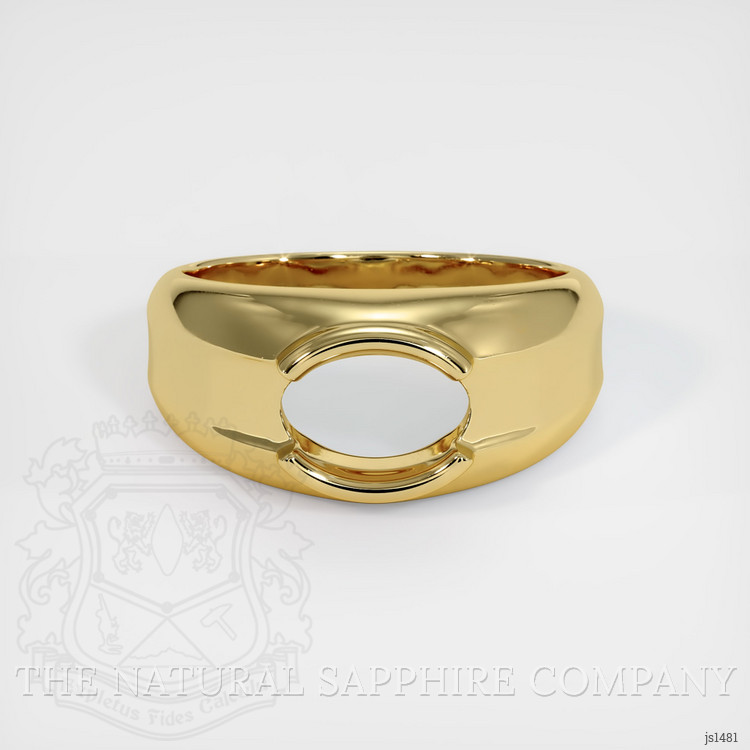 18K Yellow Gold Men's Ring Setting
