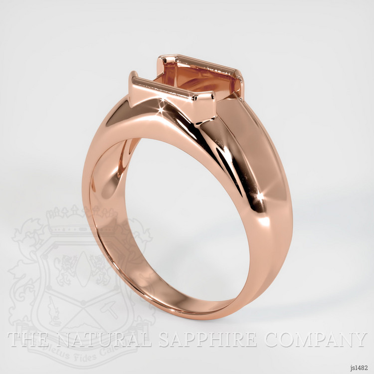 14K Rose Gold Men's Ring Setting