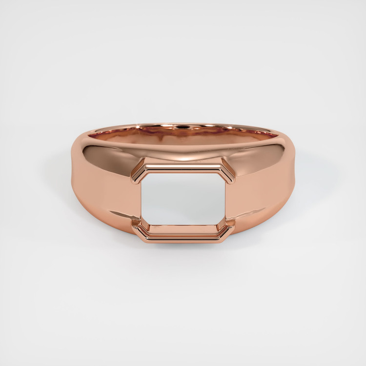 14K Rose Gold Men's Ring Setting