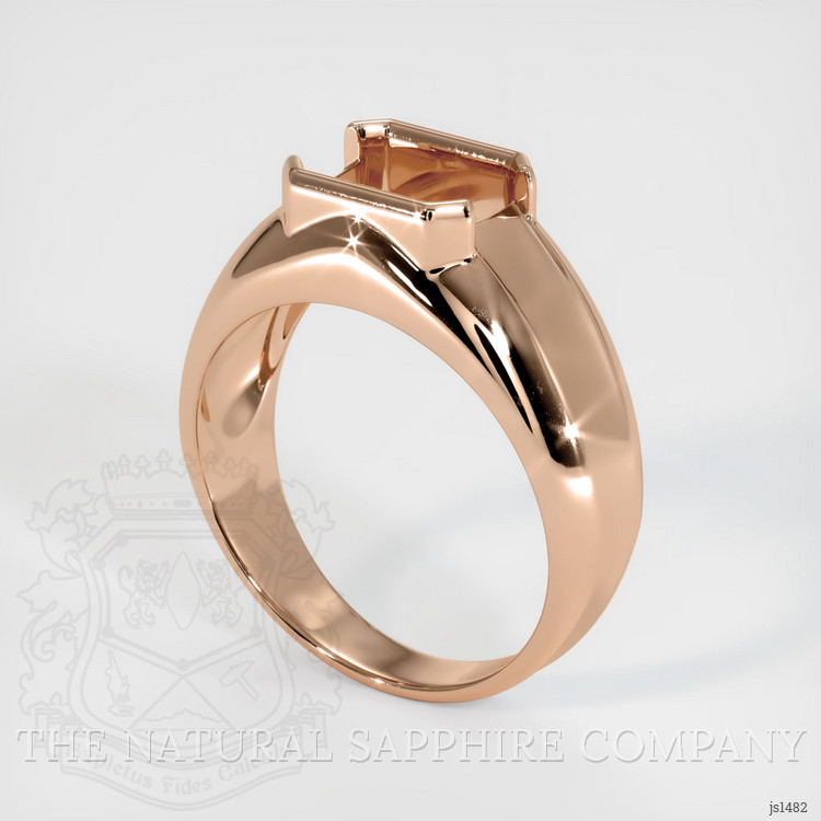 18K Rose Gold Men's Ring Setting