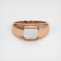 18K Rose Gold Men's Ring Setting Image