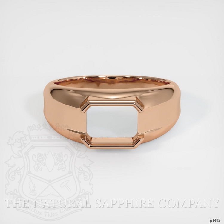 18K Rose Gold Men's Ring Setting