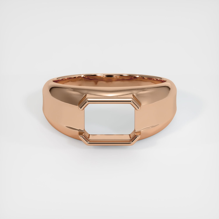 18K Rose Gold Men's Ring Setting
