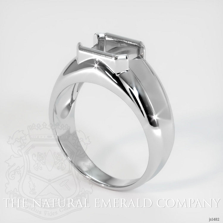 18K White Gold Men's Ring Setting