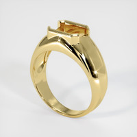 18K Yellow Gold Men's Ring Setting Video