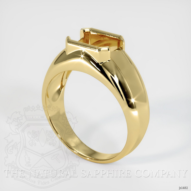 18K Yellow Gold Men's Ring Setting