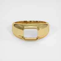 18K Yellow Gold Men's Ring Setting Image