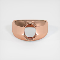 14K Rose Gold Men's Ring Setting Image