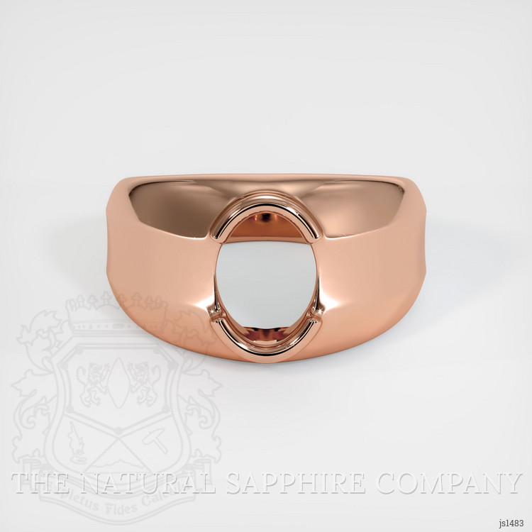 14K Rose Gold Men's Ring Setting