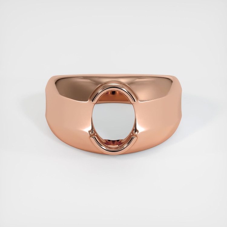 14K Rose Gold Men's Ring Setting