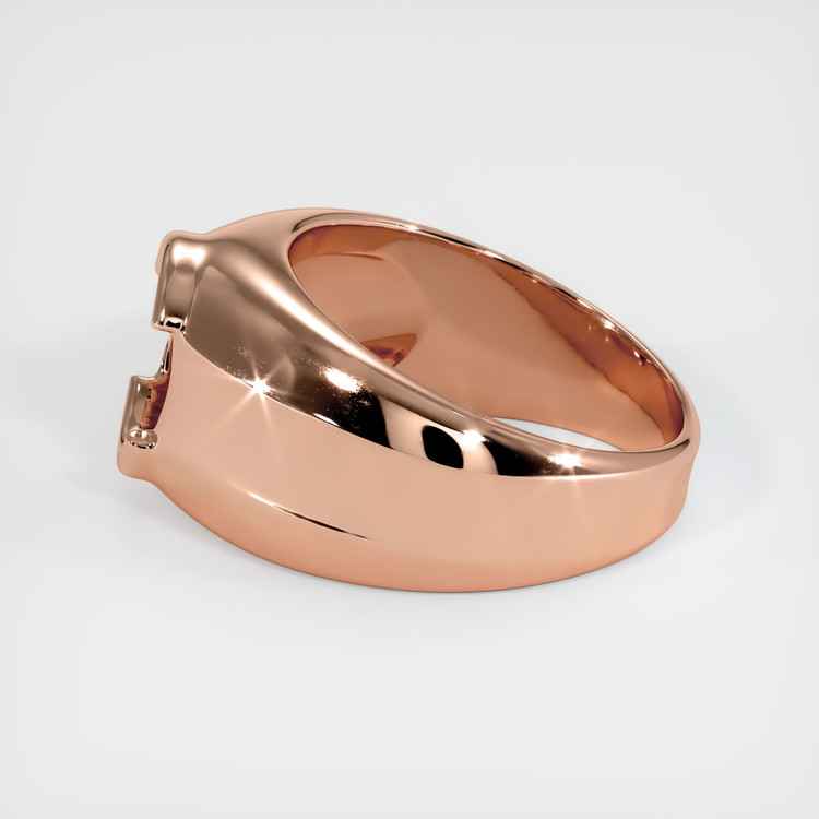 14K Rose Gold Men's Ring Setting