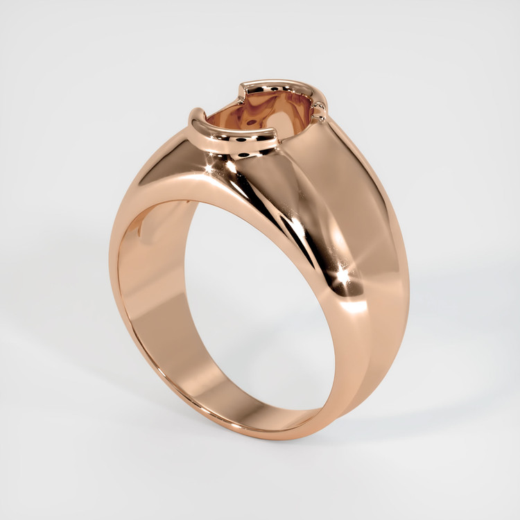 18K Rose Gold Men's Ring Setting