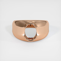 18K Rose Gold Men's Ring Setting Image