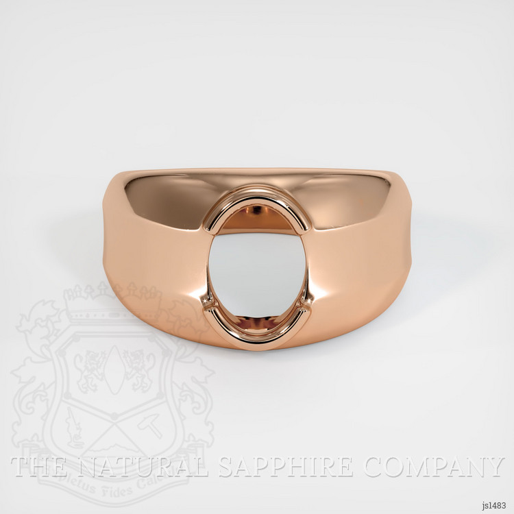18K Rose Gold Men's Ring Setting