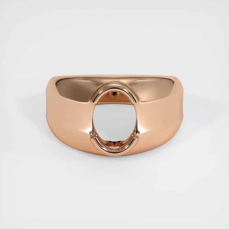 18K Rose Gold Men's Ring Setting