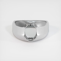 14K White Gold Men's Ring Setting Image
