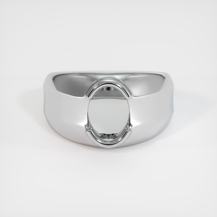 14K White Gold Men's Ring Setting