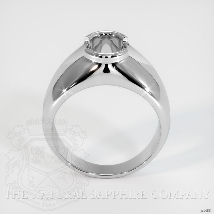 14K White Gold Men's Ring Setting
