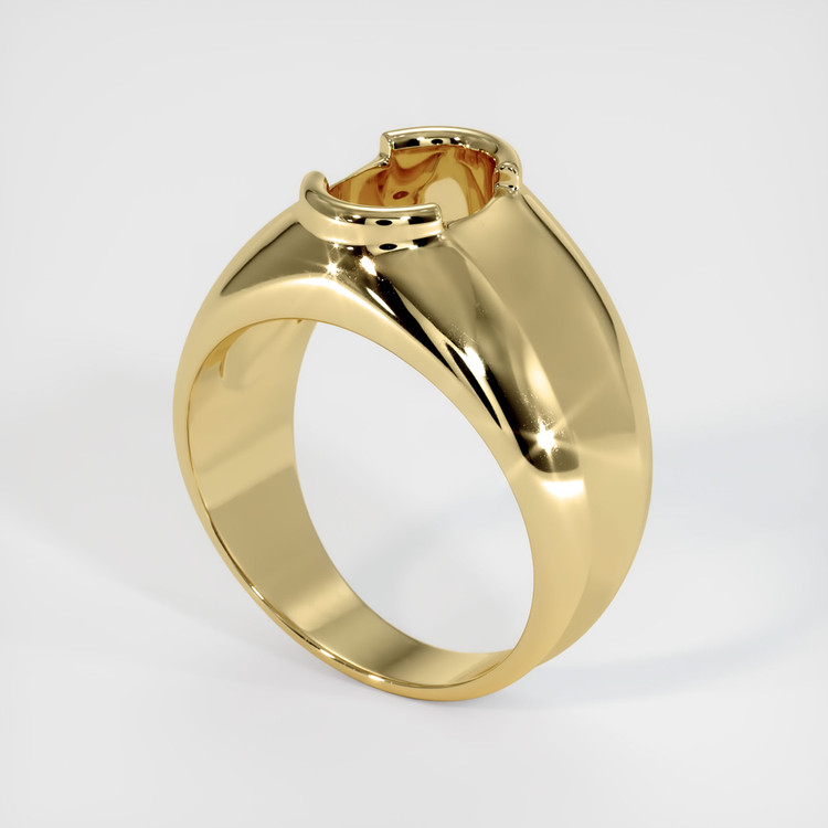 14K Yellow Gold Men's Ring Setting
