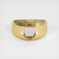 18K Yellow Gold Men's Ring Setting Image
