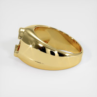 18K Yellow Gold Men's Ring Setting Image