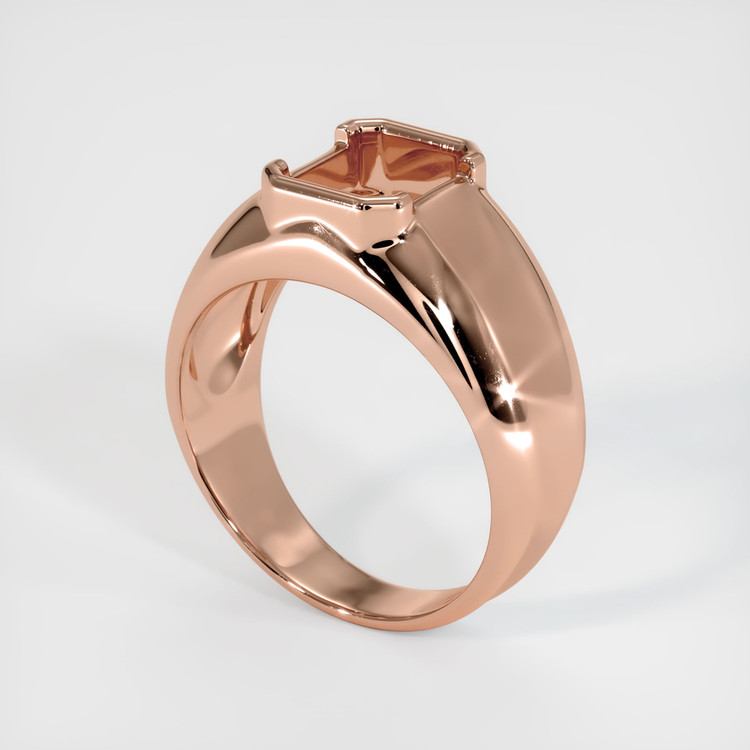 14K Rose Gold Men's Ring Setting