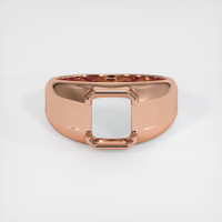 14K Rose Gold Men's Ring Setting Image