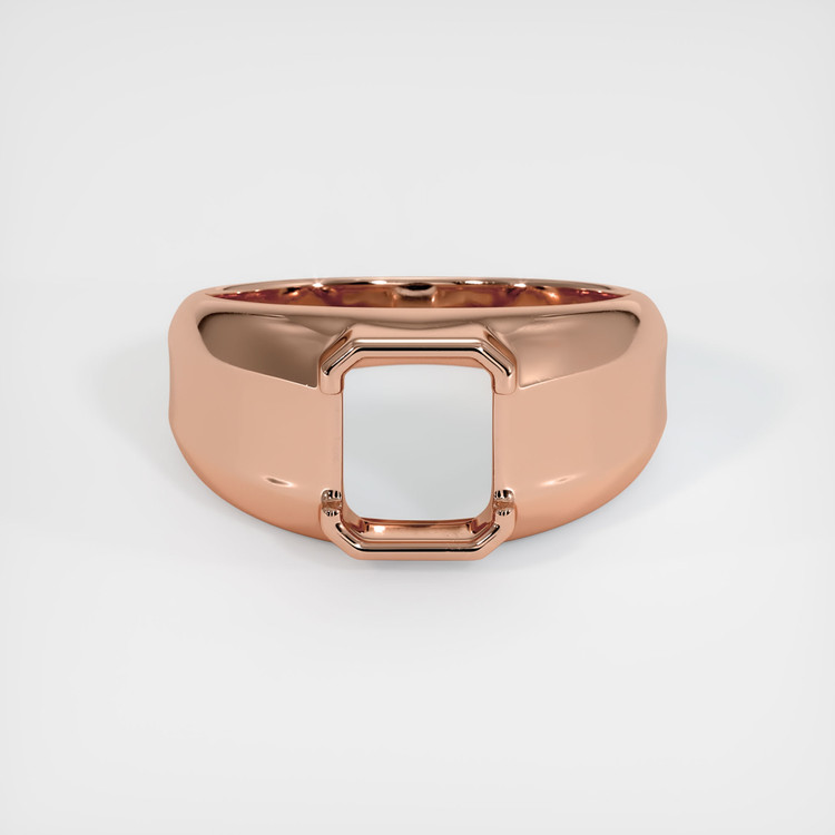 14K Rose Gold Men's Ring Setting