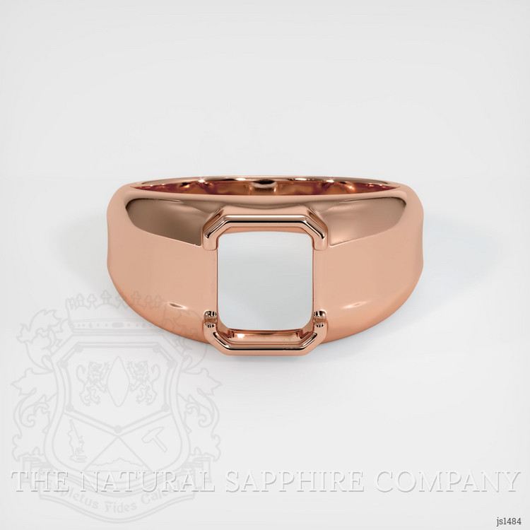 14K Rose Gold Men's Ring Setting