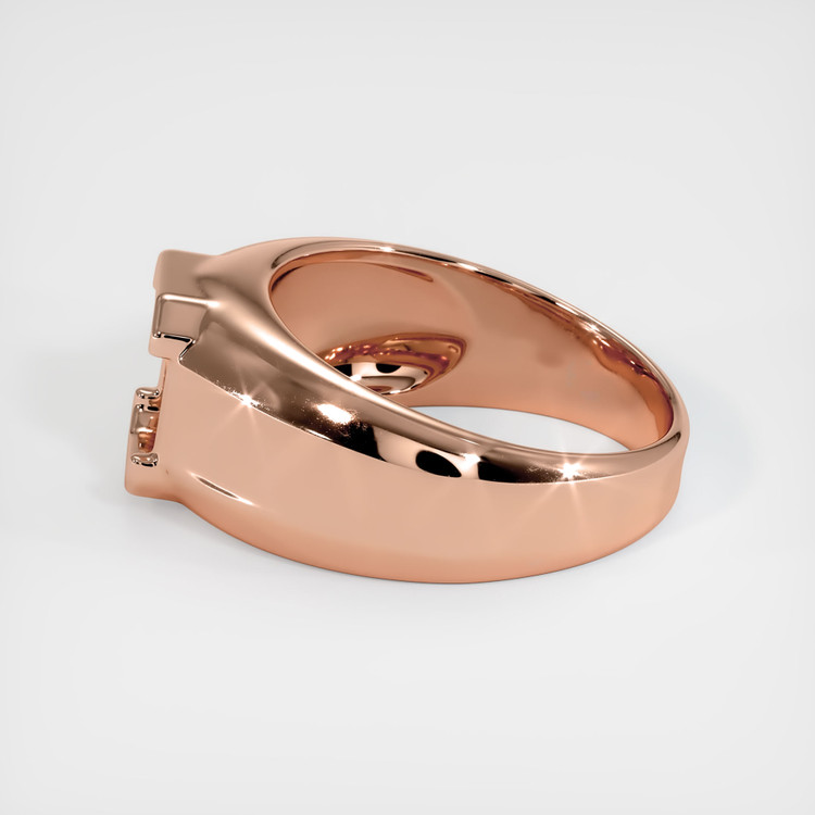 14K Rose Gold Men's Ring Setting