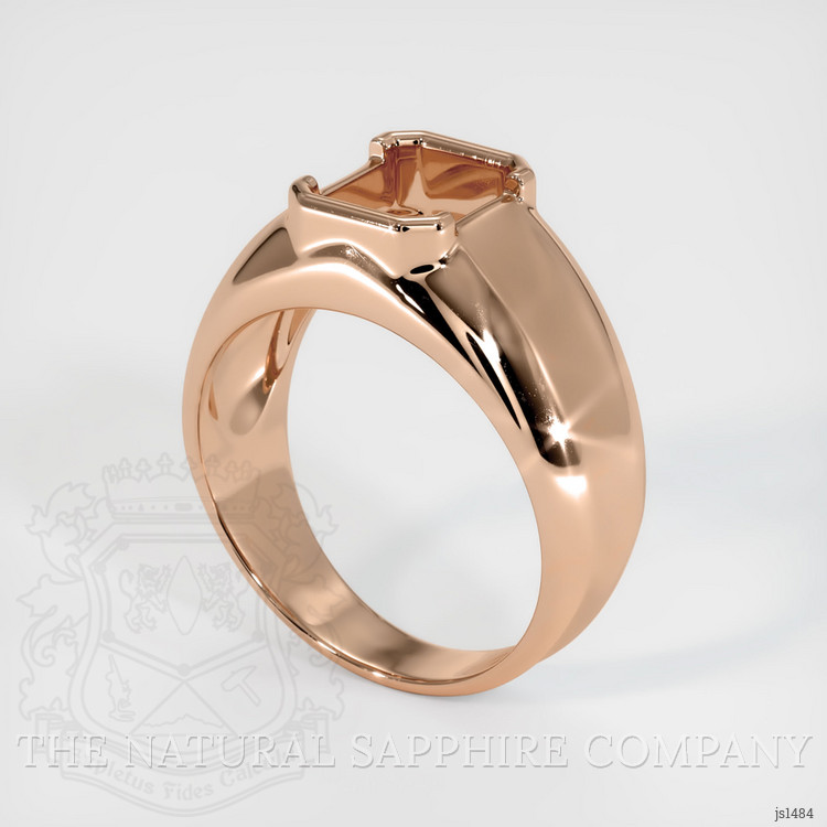 18K Rose Gold Men's Ring Setting