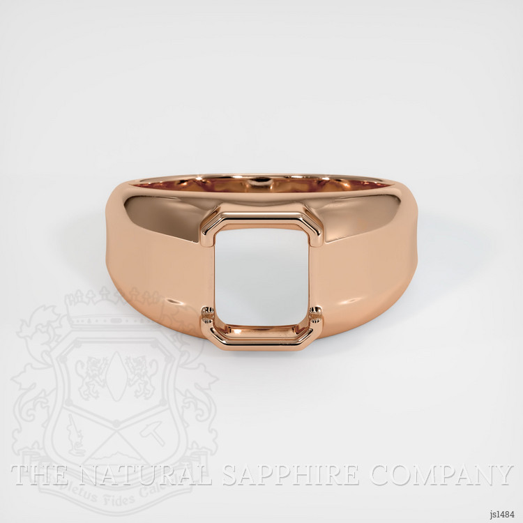 18K Rose Gold Men's Ring Setting