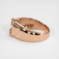 18K Rose Gold Men's Ring Setting Image