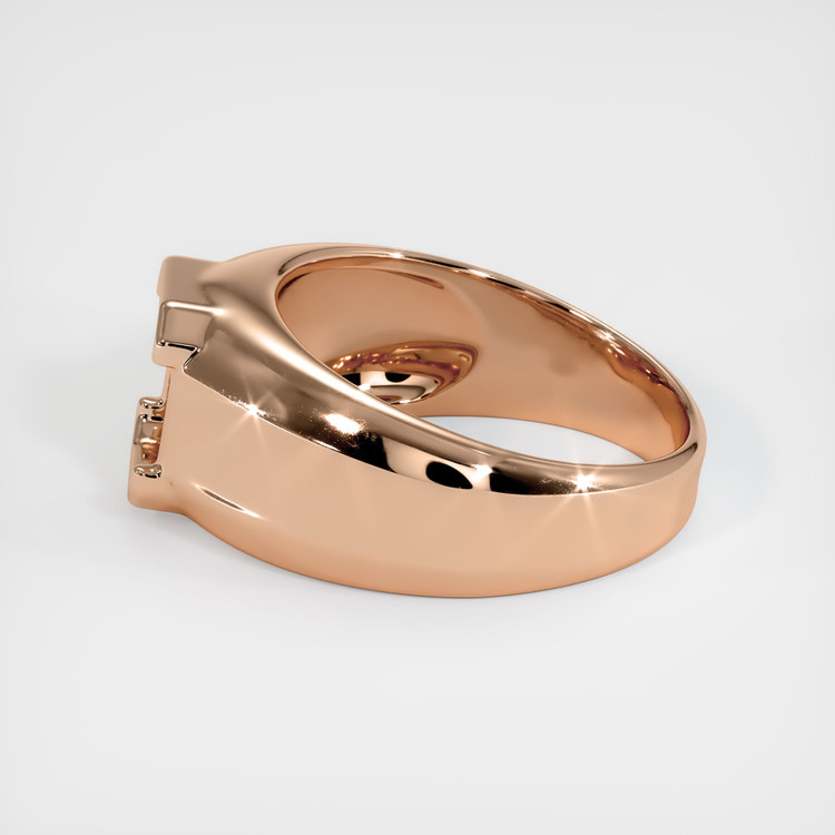18K Rose Gold Men's Ring Setting