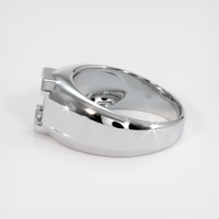 10K White Gold Men's Ring Setting Image