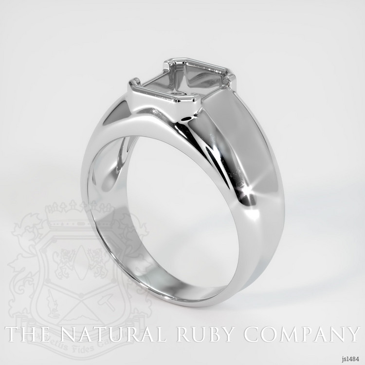 14K White Gold Men's Ring Setting