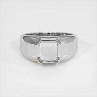 14K White Gold Men's Ring Setting Image