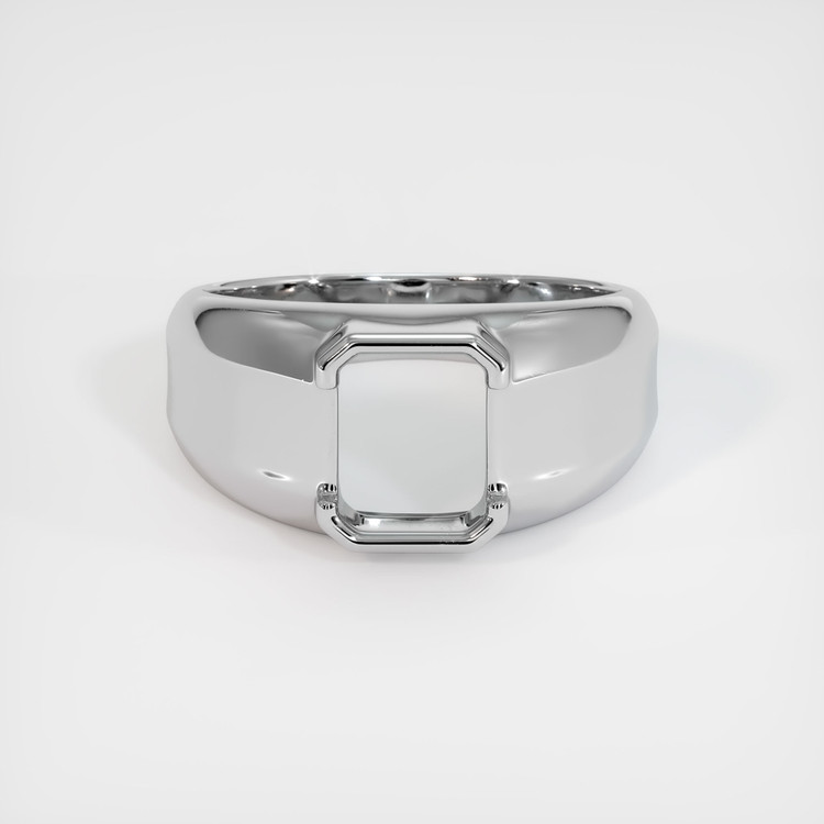 14K White Gold Men's Ring Setting
